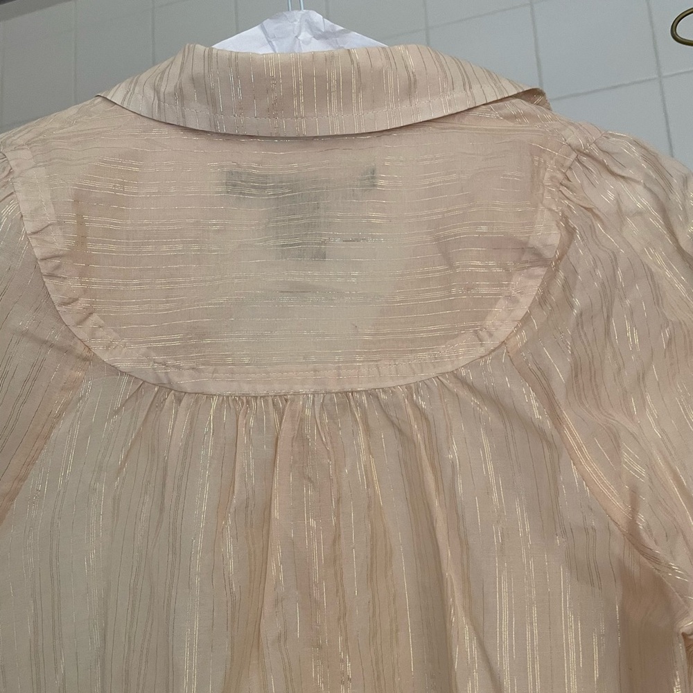 Marc By Marc Jacoba Tapioca Button Down Blouse Wi… - image 4